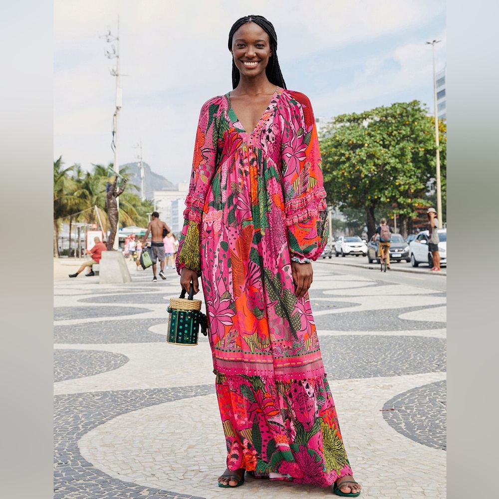 Pink Cool Leopards Maxi Dress